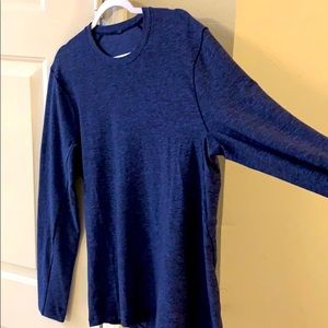 Navy large lulu athletic shirt never worn.